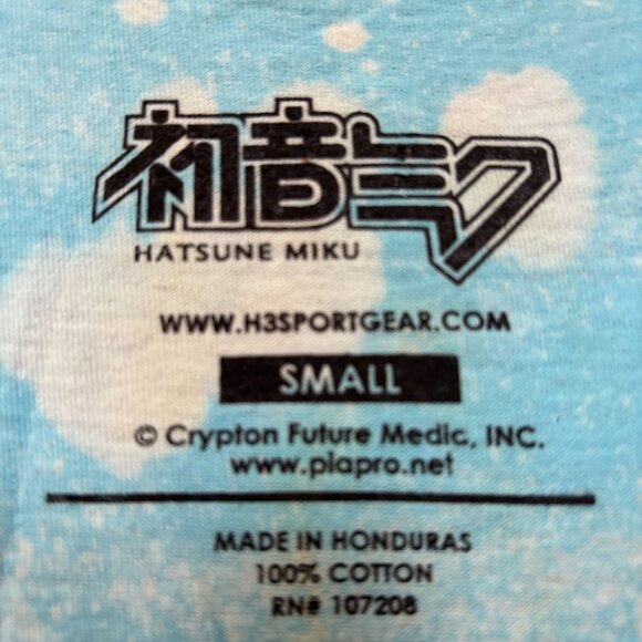 Hatsune Miko Kimono Virtual Singer Anime Tie Dye T-Shirt Small - Picture 4 of 4